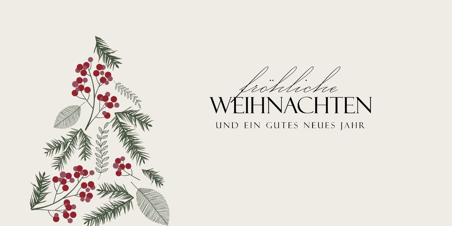 Vorderseite Individuelle Weihnachtsfaltkarte 58000 – SegensArt