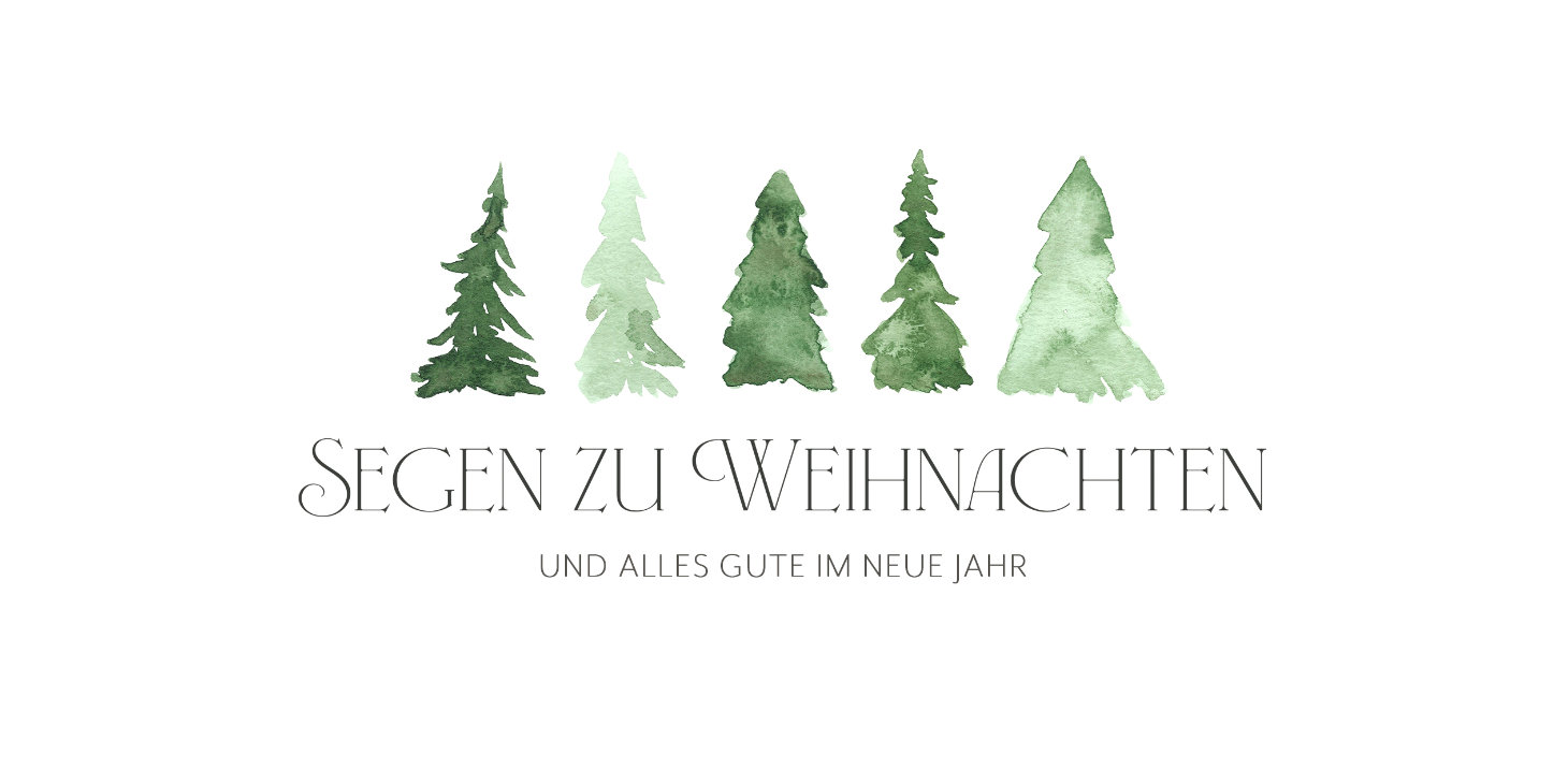 Vorderseite Individuelle Weihnachtsfaltkarte 58006 – SegensArt