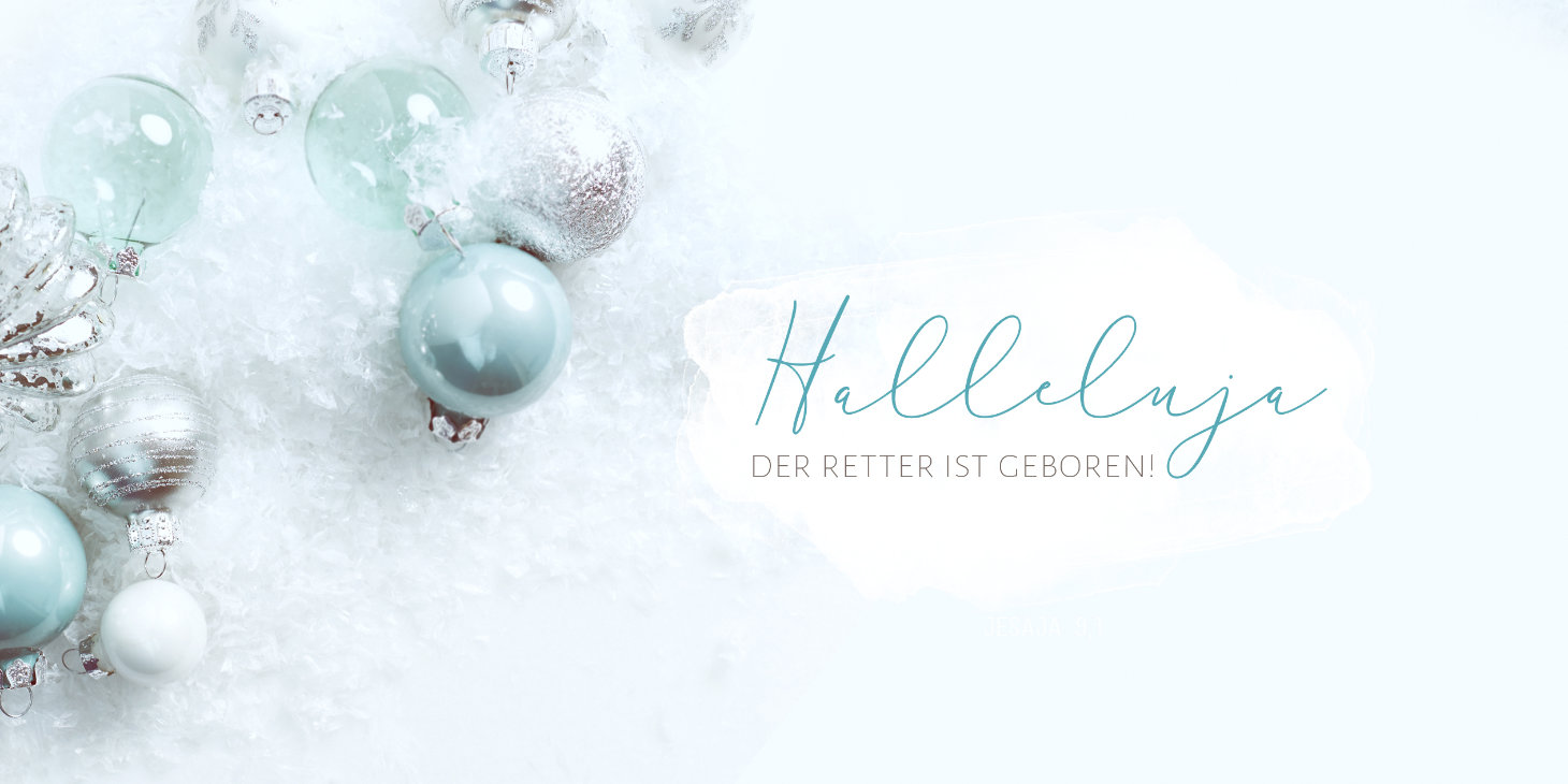 Vorderseite Individuelle Weihnachtsfaltkarte 58011 – SegensArt